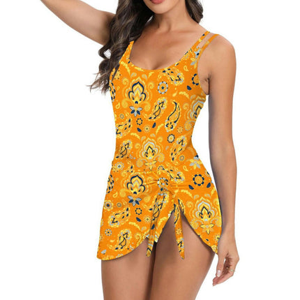 One Piece Swimdress Swimsuits for Women Tummy Control Bathing Suit Swim Skirt