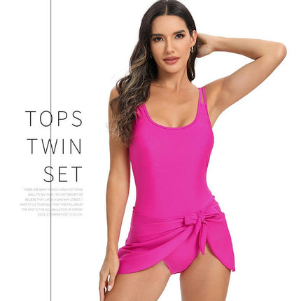 One Piece Swimdress Swimsuits for Women Tummy Control Bathing Suit Swim Skirt