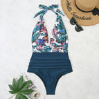 Flower+Deep Blue