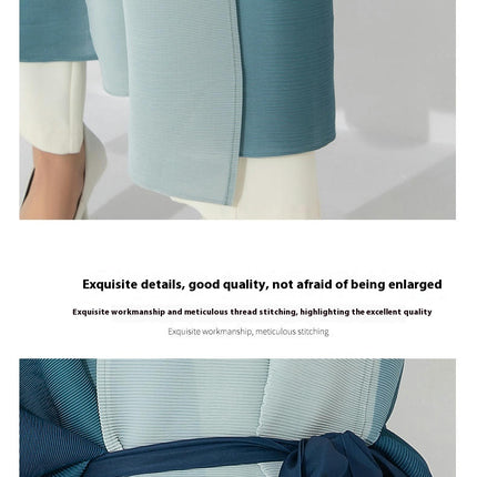Women's Long Loose Gradient Flowing Scarf Bat Sleeve Cardigan
