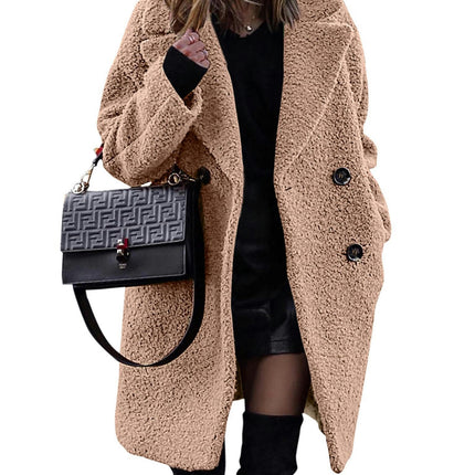 Women's Fashion Winter Coat Sherpa Fleece Faux Fur Oversized Trendy Jackets Warm Outerwear