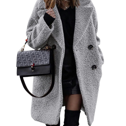 Women's Fashion Winter Coat Sherpa Fleece Faux Fur Oversized Trendy Jackets Warm Outerwear
