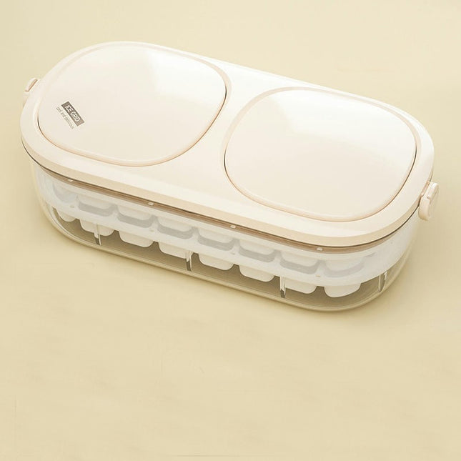 Ice Cube Tray Pressed Type Maker Ice Making and Ice Storage 2 in 1