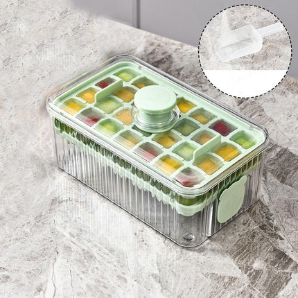 Ice Tray with Cover - Easy Ice Removal Dustproof Low Temperature