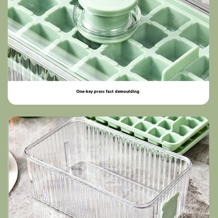 Ice Tray with Cover - Easy Ice Removal Dustproof Low Temperature