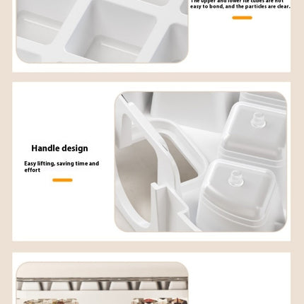 Multi Grids Ice Cubes Maker Press Type Easy Release Ice Molds