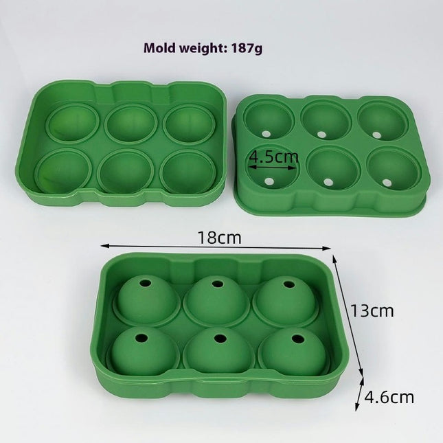 Ice Balls Mold Flexible Silicone Ice Sphere Tray Reusable Ice Ball Maker for Whisky