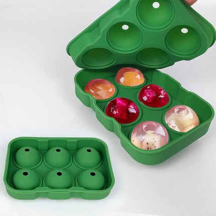 Ice Balls Mold Flexible Silicone Ice Sphere Tray Reusable Ice Ball Maker for Whisky