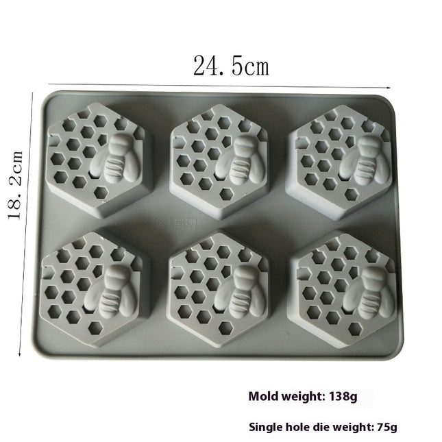 3D Bee Ice Silicone Tray - for Refrigerator Whiskey Cocktails & Scotch