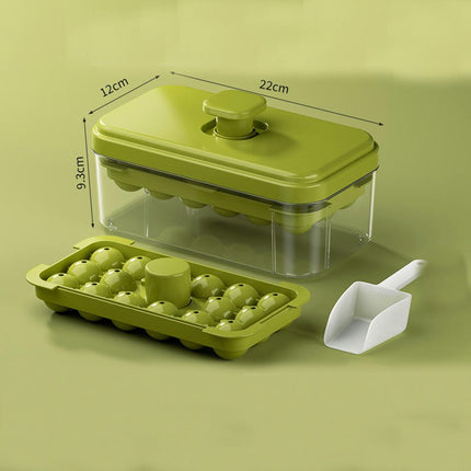 Ice Cube Tray with Ice Box for Freezer Whiskey Coffee Cocktail