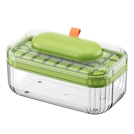 Ice Cube Trays with Lid Bin Ice Maker Mold-for Freezer Drinks