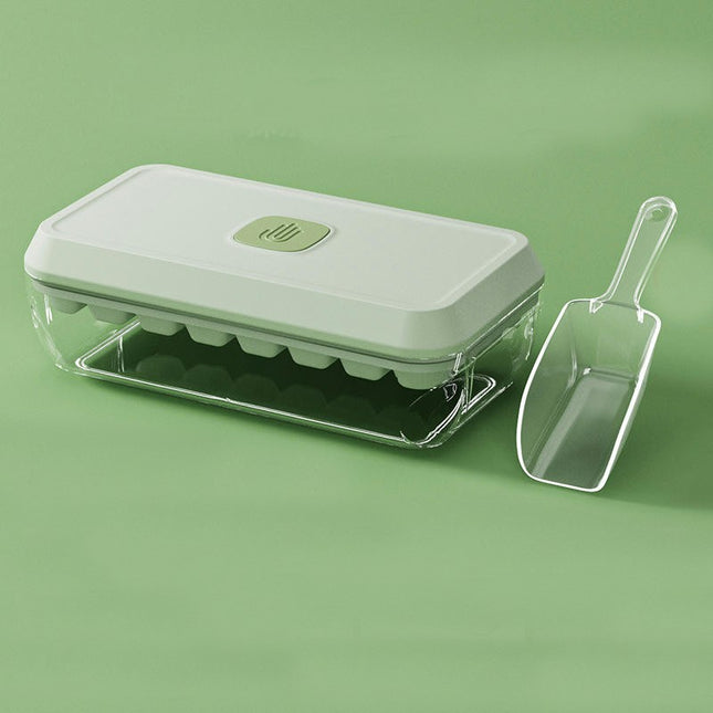 Ice Cube Molds & Tray Set for Freezer with Lids and Bin Easy Release