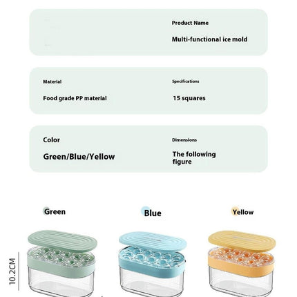 Storage Ice Cube Tray Press Ice Cube Tray Large Capacity Freezer