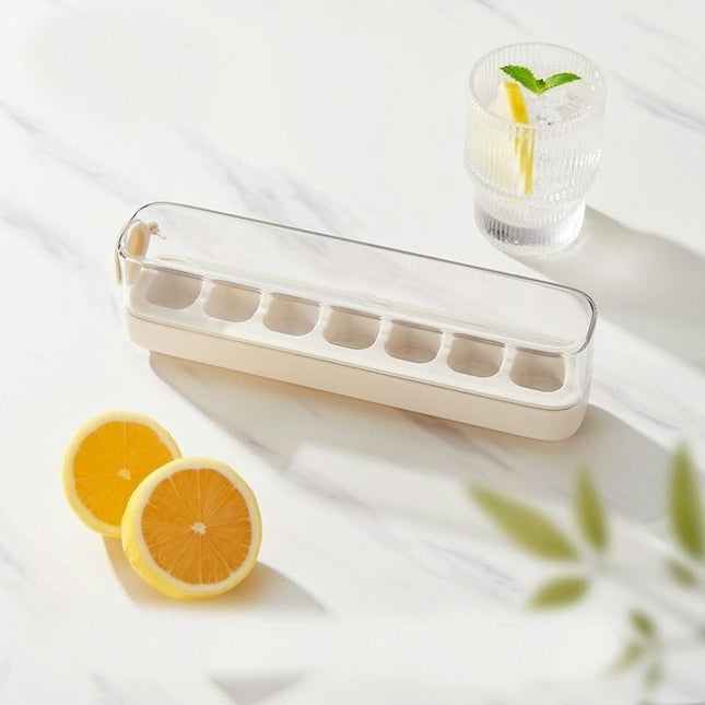 Vertical Ice Cube Tray for Freezer Press-Type Silicone Ice Cube Tray with Lid