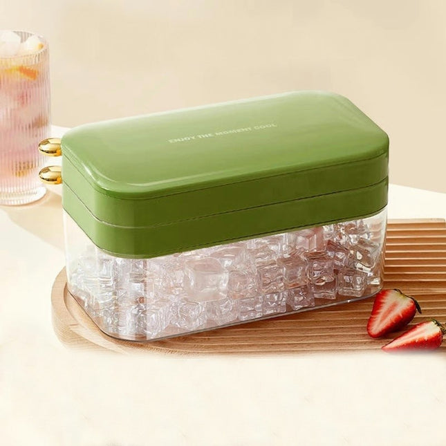 Ice Cube Tray with Lid and Bin Ice Cubes Big Capacity - for Freezer