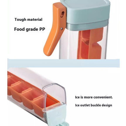 Easy-Release Silicone Ice Tray Flexible 6-Ice Cube Molds-for Cocktail Whiskey Freezer