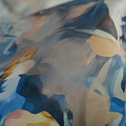 Vintage-Inspired Floral Pleated Swing Dress - Short Sleeve & Loose Fitting - Casual Everyday Wear