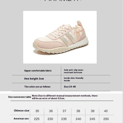 Women's Breathable Satin Sneakers-Lightweight, Casual Lace-Up Shoes with Tassel for All Seasons