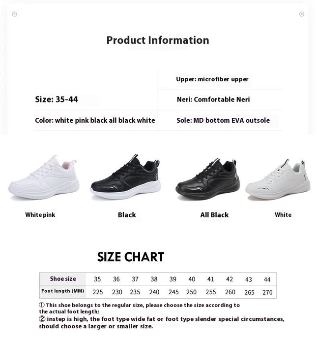 1 Pair Women'S Breathable Mesh Running Sneakers, Non-Slip Four Seasons Road Running Shoes