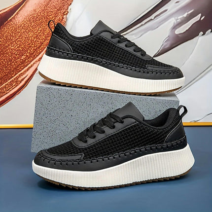 1 Pair Women'S Breathable Skateboard Sneakers - Lightweight, Comfortable Casual Shoes for Autumn