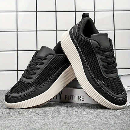 1 Pair Women'S Breathable Skateboard Sneakers - Lightweight, Comfortable Casual Shoes for Autumn