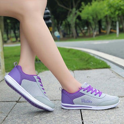 Women's Breathable Mesh Sneakers, Summer Casual Walking Sports Road Running Shoes