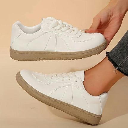 Retro Low-Top Sneakers*Casual Lace-Up White Shoes Women's Sneakers For All Seasons