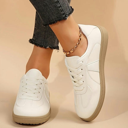 Retro Low-Top Sneakers*Casual Lace-Up White Shoes Women's Sneakers For All Seasons