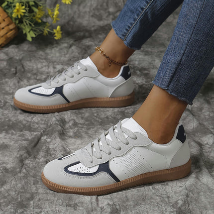 Women's Casual Sneakers - Lightweight, Lace-Up, Round Toe Sneakers for All Seasons