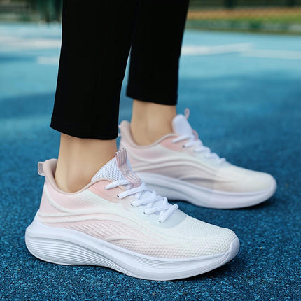Breathable Woven Mesh Sports Shoes, Versatile Casual Shoes For Couples, Shock-absorbing Running