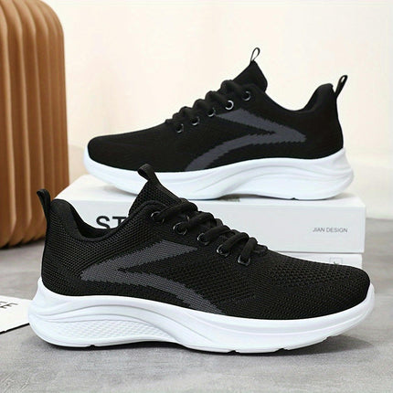 Women's Colorblock Casual Sneakers, Lace Up Platform Soft Sole Walking Shoes Breathable Shoes