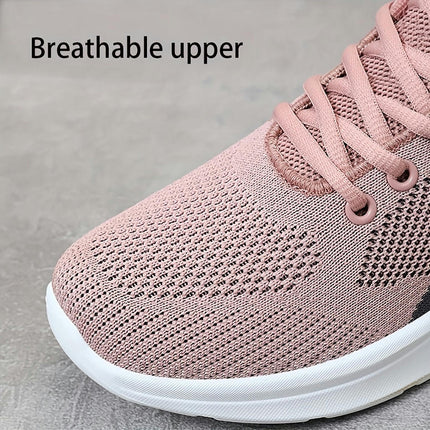 Women's Colorblock Casual Sneakers, Lace Up Platform Soft Sole Walking Shoes Breathable Shoes