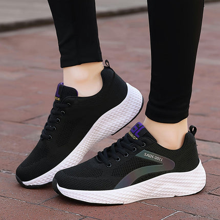 Women's Outdoor Comfortable Breathable Running Shoes, Casual Sneakers Lightweight Sports Shoes