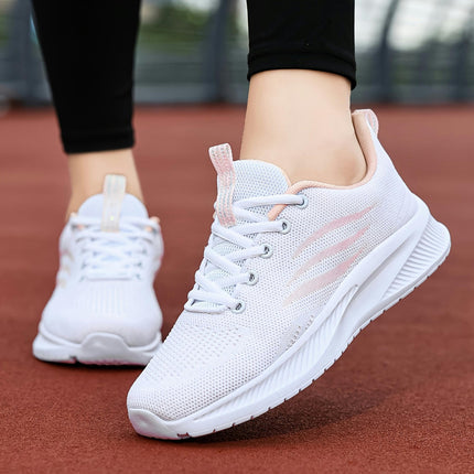 Women's Breathable Running Shoes, Four-Season Outdoor Walking Shoes With Mesh Upper