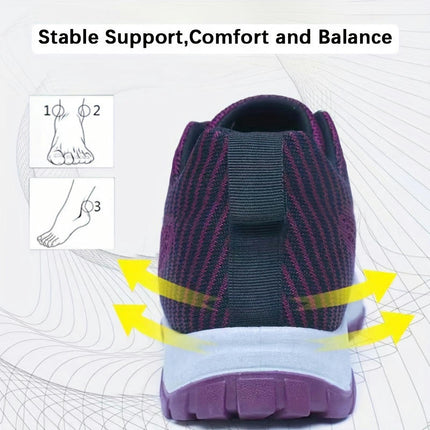 Women's Breathable Mesh Sneakers, Casual Lace Up Outdoor Shoes, Comfortable Low Top Running Shoes
