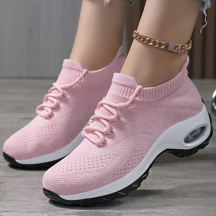 Women's Sneakers-Lightweight, Breathable Walking Shoes with Air Cushion Support for All Seasons