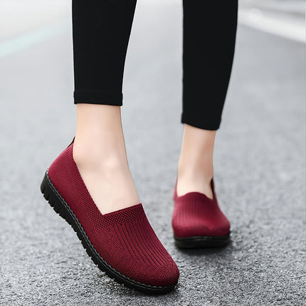 Ultra-Comfortable Walking Shoes for Women - Breathable, Lightweight, Non-Slip, Slip-On Flat Sneakers