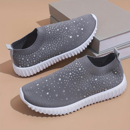 Women's Lightweight Slip-On Sneakers -Comfortable Breathable, All-Season Walking Shoes