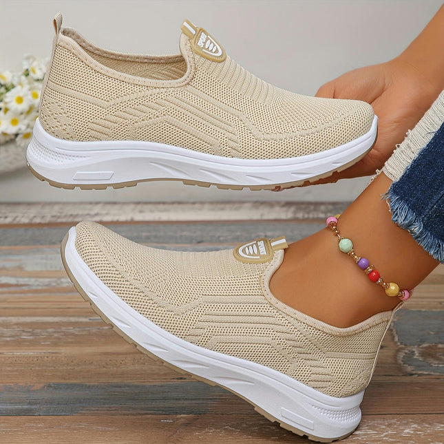 Womens Slip-On Walking Shoes-Ultra-Breathable Ideal for Casual Running and Sports Activities