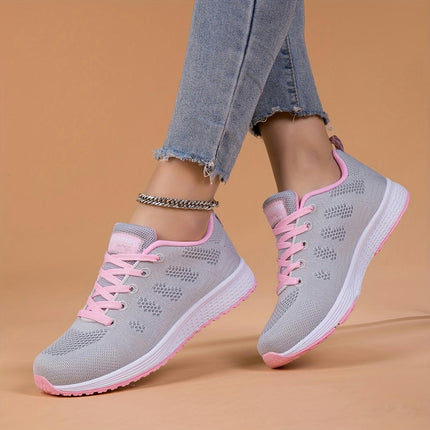 Women's Breathable Running Sneakers,Gym Walking Trainers, Lightweight Outdoor Sports Shoes