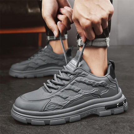 Men'S Walking Shoes, Retro Sports Shoes Tough Guy Hiking Shoes, Travel Cowboy Four Seasons Style