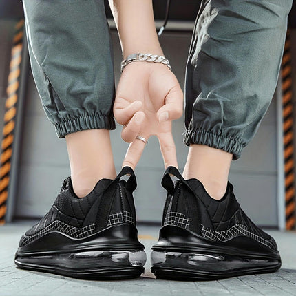 Men's Sneakers with Air Cushion - Shock-Absorbing, Lace-Up Running Shoes for Every Season