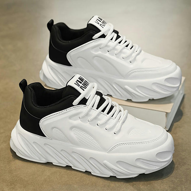 Men's Casual Lace Up Sporty Sneakers,Comfortable Shoes For Outdoor Daily Walking And Traveling