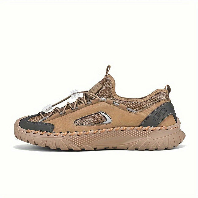 Breathable Lightweight Running Shoes, Outdoor Walking Shoes, Men's Lace Up Sneakers, Summer