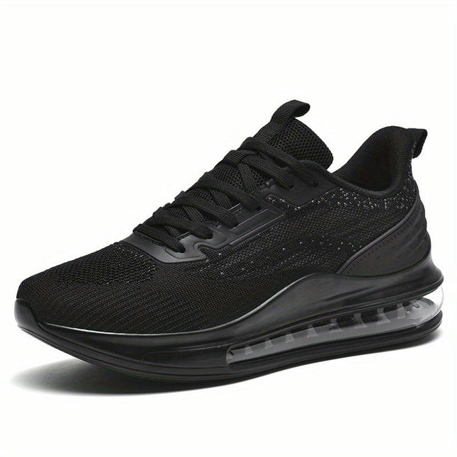 Men's Air Cushioned Sports Shoes Breathable Mesh Running Shoes Anti Slip Casual Walking Shoes