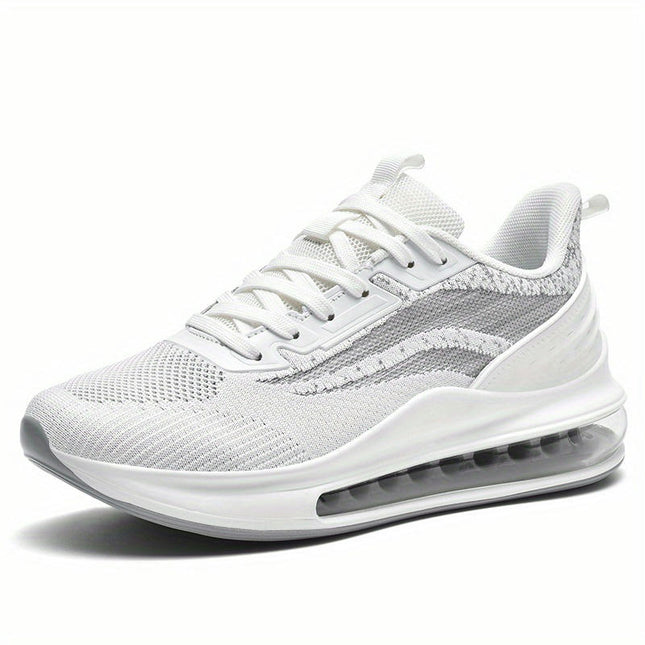 Men's Air Cushioned Sports Shoes Breathable Mesh Running Shoes Anti Slip Casual Walking Shoes