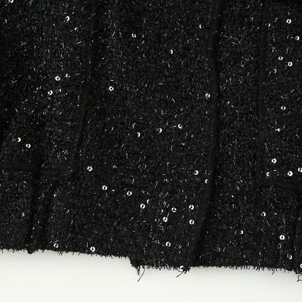 Womens Bomber Jacket Sequin Cropped Casual Jackets Fashion Coat with Pockets