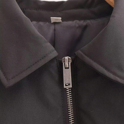 Women's Cropped Jackets Zip Up Long Sleeve Lightweight Casual Coat