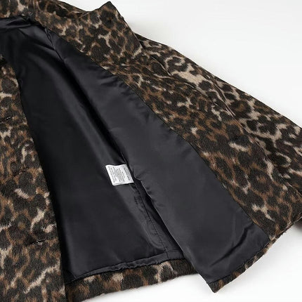Womens Cropped Jacket Button Down Long Sleeve Lapel Collar Outwear