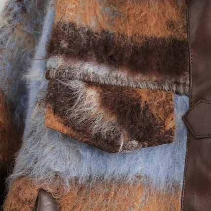 Women's Faux Fur Winter Coat Casual Warm Zip Up Outerwear Jacket with Pockets